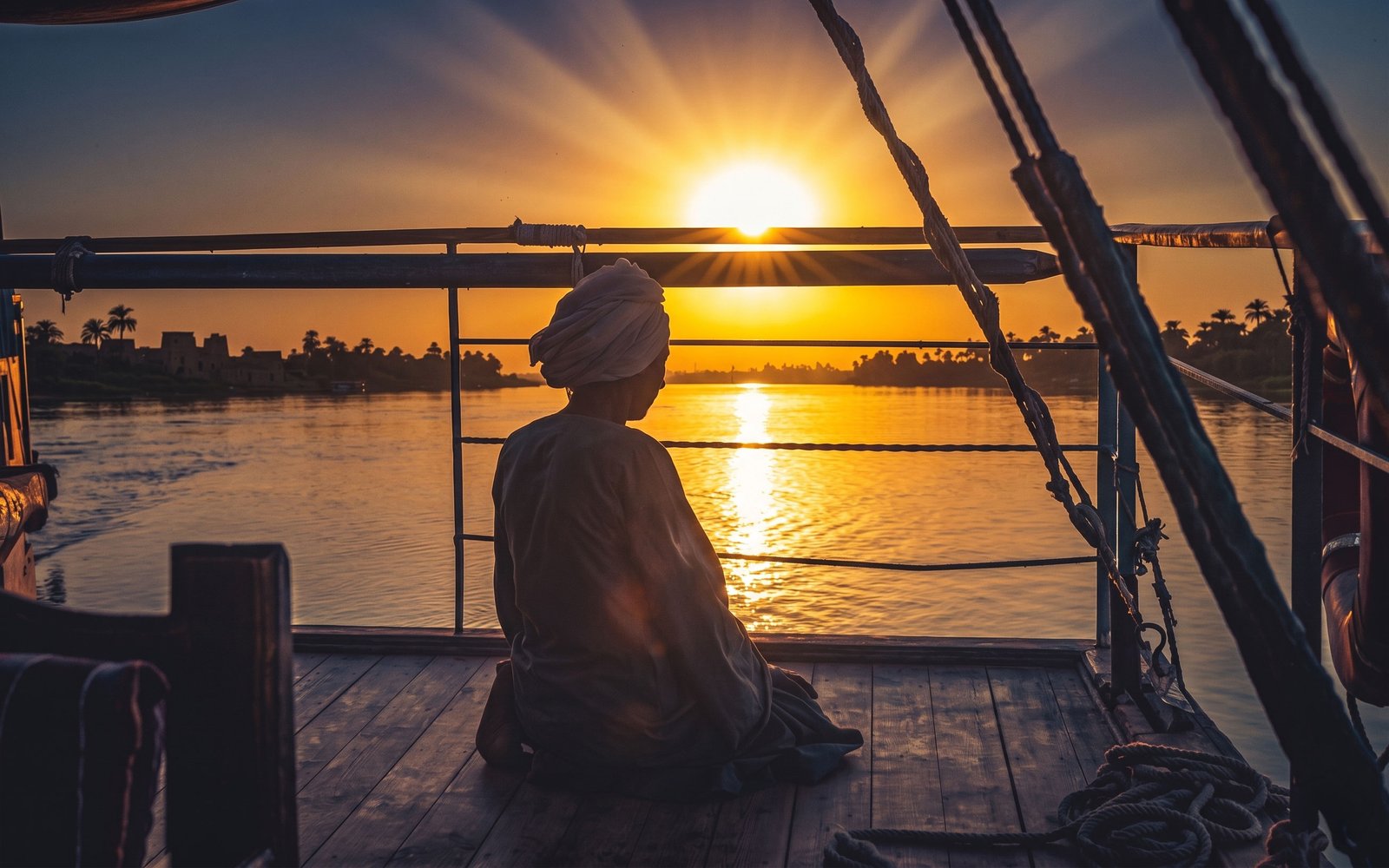 Nile at sunset